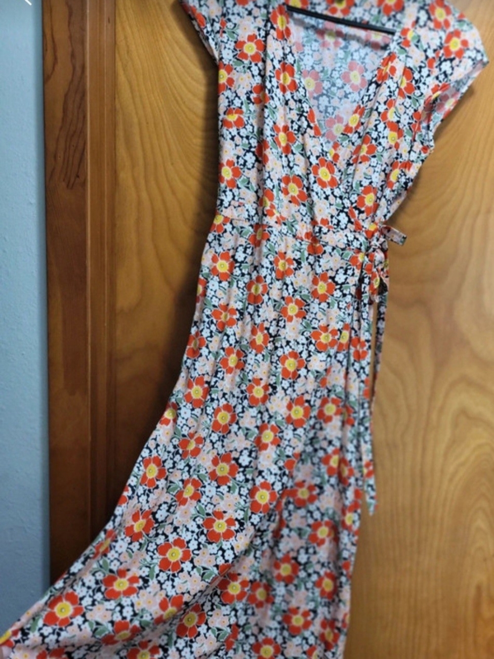 J.Crew Mercantile floral wrap dress - Picture 6 of 6